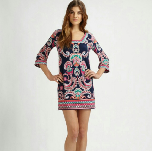 Laundry By Shelli Segal Dresses & Skirts - Laundry Print Jersey Square Neck Shift Dre…